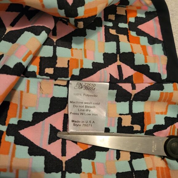 Uncle Frank Dress Womens Small Geometric Pattern Retro Mod Sleeveless Shift - Picture 5 of 6